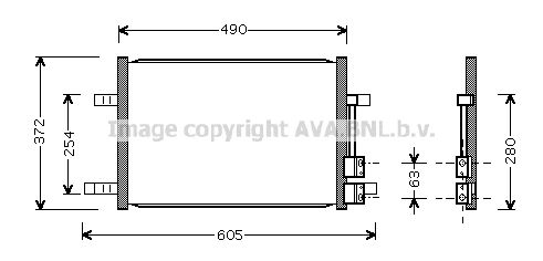 AVA QUALITY COOLING kondensatorius, oro kondicionierius FD5327